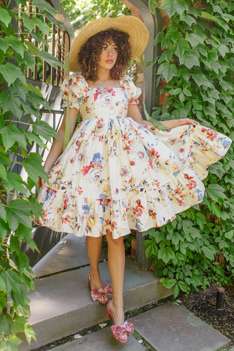 floral spring dress